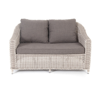 "Кон Панна" диван из искусственного ротанга двухместный, цвет бежевый