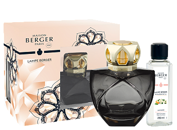 Набор лампа Берже Вечность черная с ароматом Цветы для Леди 250мл