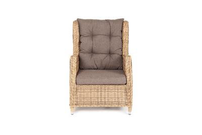 "Форио" кресло раскладное плетеное, цвет соломенный