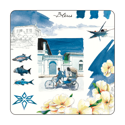 Набор из 4 подставок под бокалы