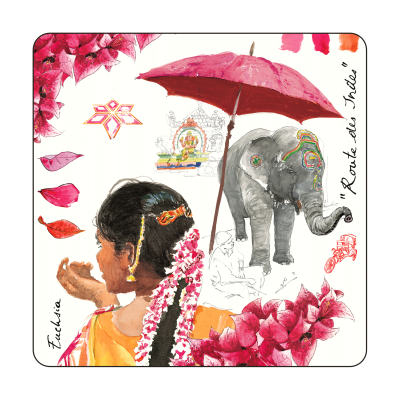 Набор из 4 подставок под бокалы