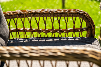 "Эспрессо–150 C" обеденная группа плетеная, цвет соломенный