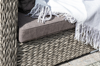 "Лунго" модуль диванный угловой с подушками, цвет серый (гиацинт)