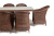 "Эспрессо" обеденная группа плетеная, цвет коричневый "Эспрессо" обеденная группа плетеная, цвет коричневый