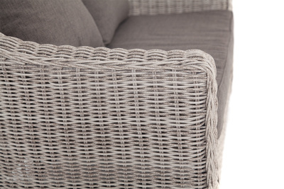 "Кон Панна" диван из искусственного ротанга двухместный, цвет бежевый