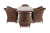 "Эспрессо" обеденная группа плетеная, цвет коричневый "Эспрессо" обеденная группа плетеная, цвет коричневый